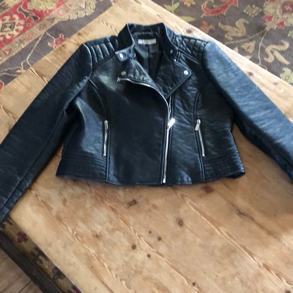 Wildflowers Jackets & Blazers - Wildflower faux leather moto jacket, size XL